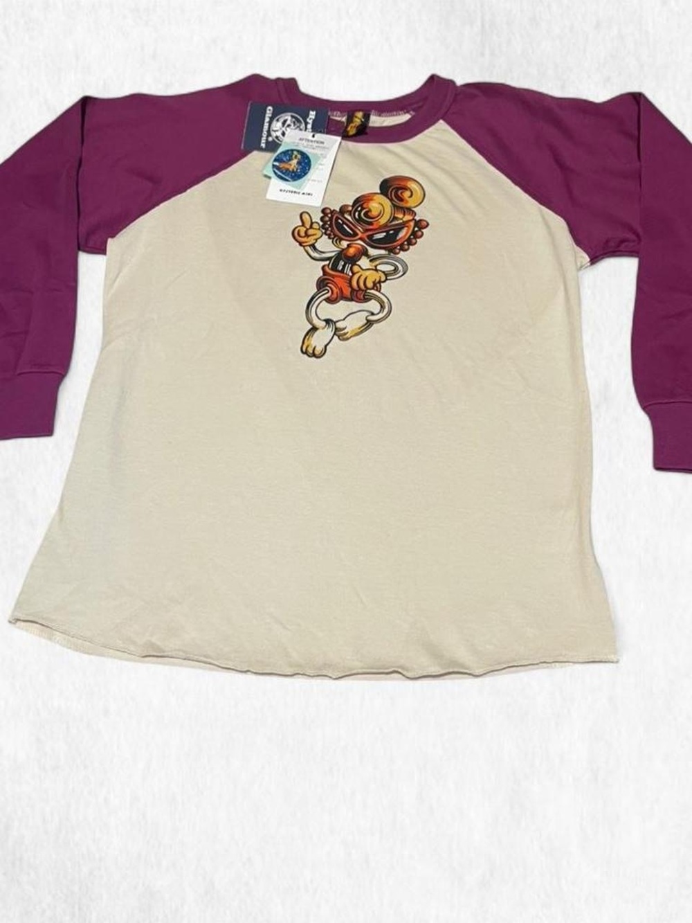 Rare 1990s Hysteric Glamour long sleeve baseball raglan shirt NWT
